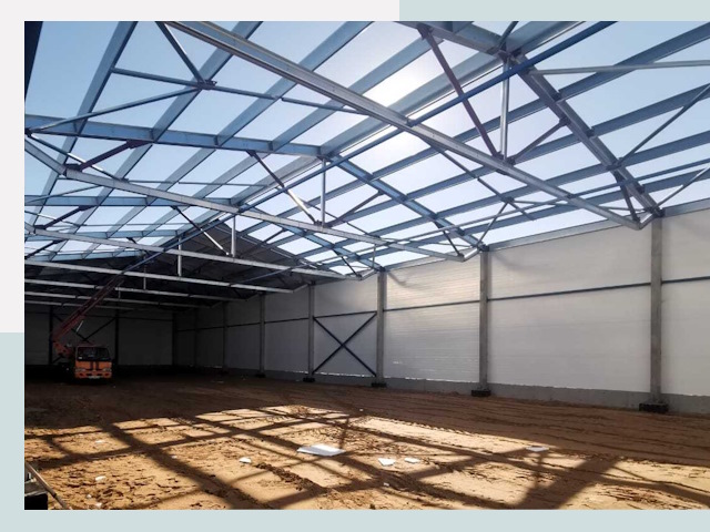 Строительство сенохранилищ в Ишиме