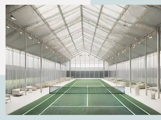 Строительство теннисных кортов в Ишиме