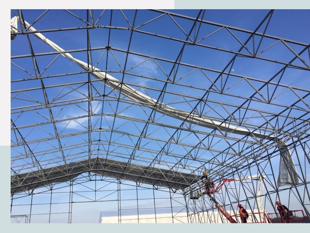 Шатровые ангары от 624 руб. в Ишиме и Тюменской области