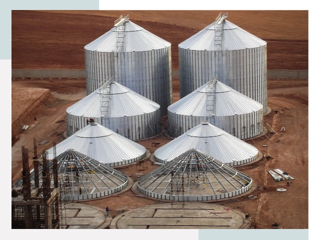 Строительство зерновых силосов в Ишиме