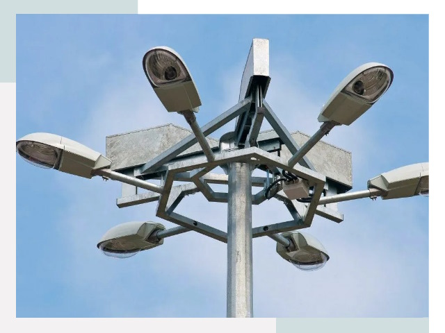 Монтаж осветительных мачт в Ишиме