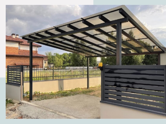 Металлические навесы в Ишим от 624 руб. за м²