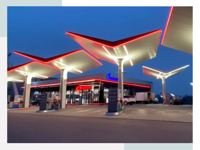 Навесы для АЗС в Ишиме