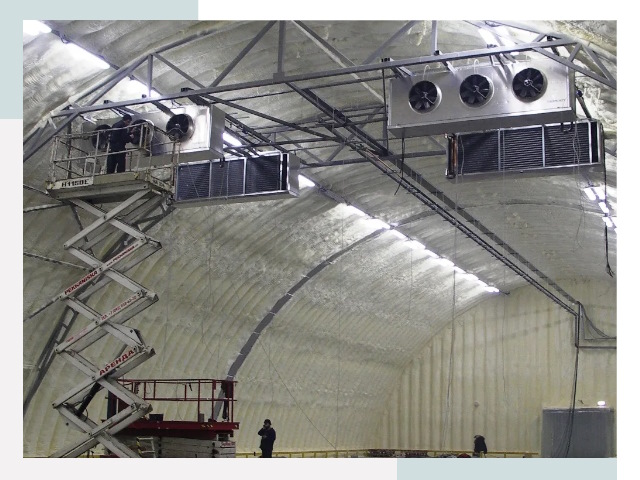 Оснащение ангаров в Ишиме