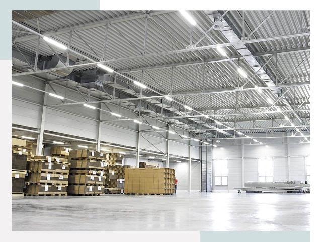 Освещение ангаров в Ишиме