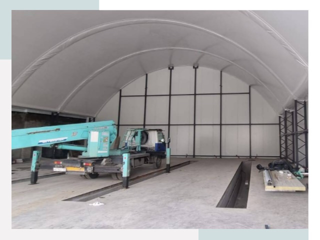 Внутреннее оснащение ангаров в Ишиме