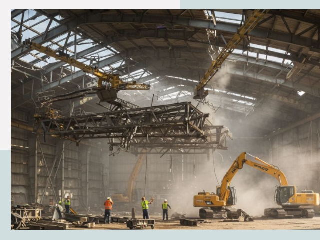 Демонтаж ангаров в Ишиме от 624 руб. за м²